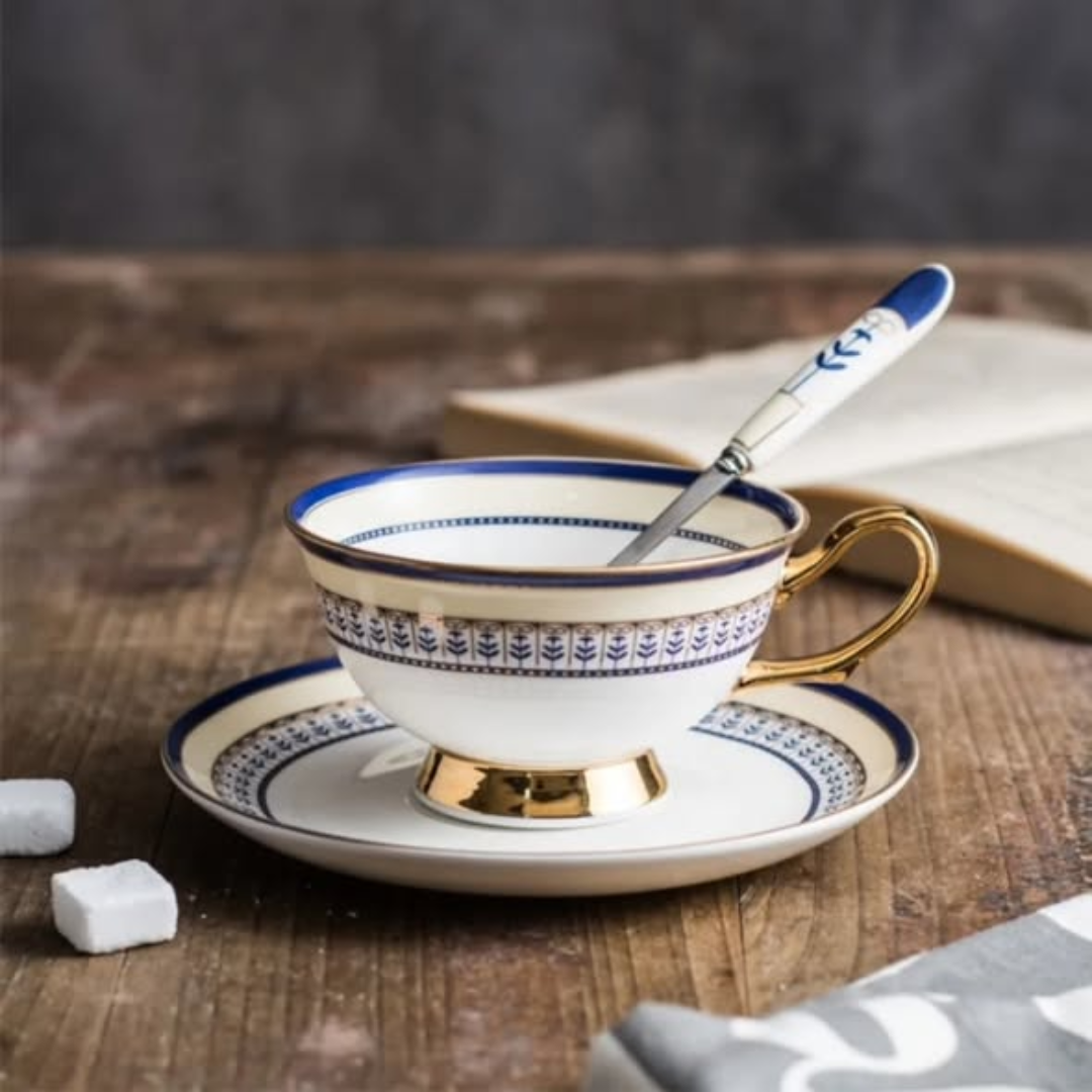British-Style Bone China Tea-Cup Set