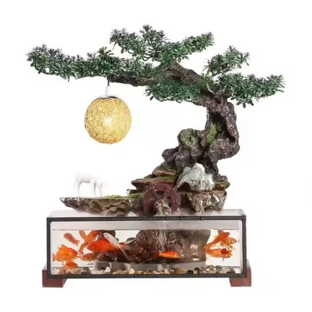 Fish Tank Lucky Flowing Water Ornaments