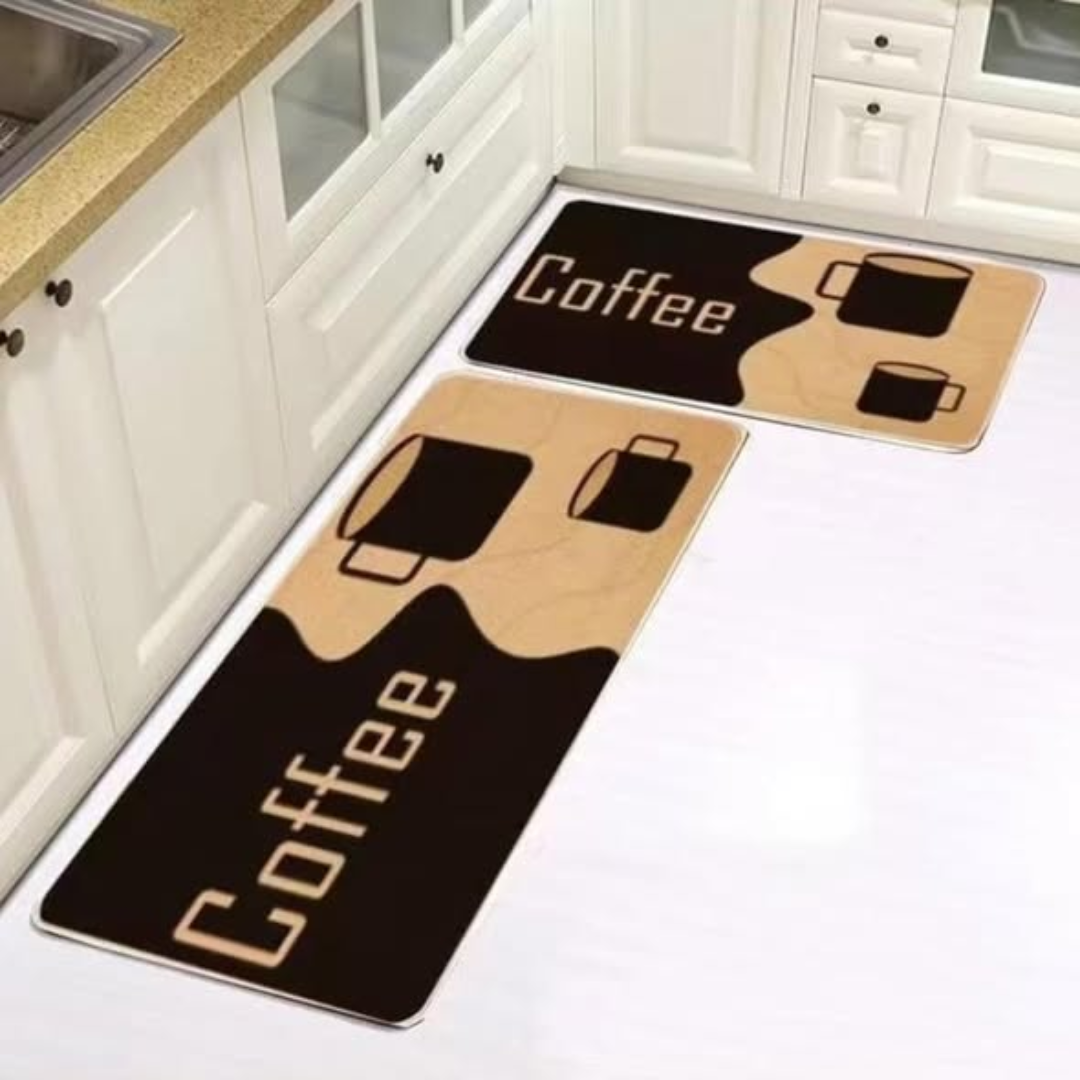 2-Piece Anti-Slip Kitchen Mat Set