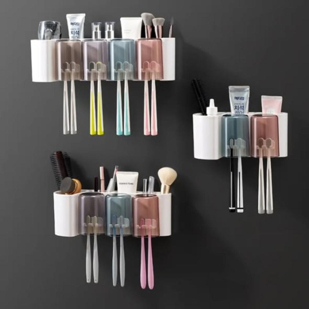 Cute toothbrush holder set