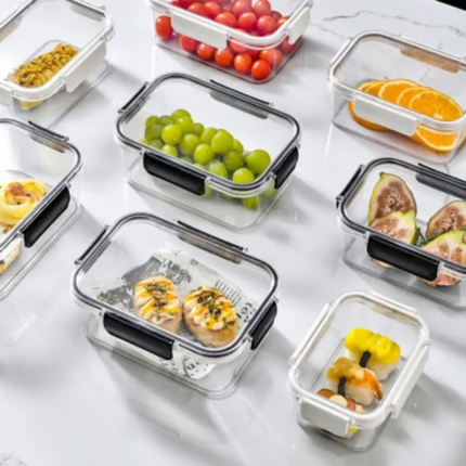4pc set Transparent Sealed Refrigerator containers