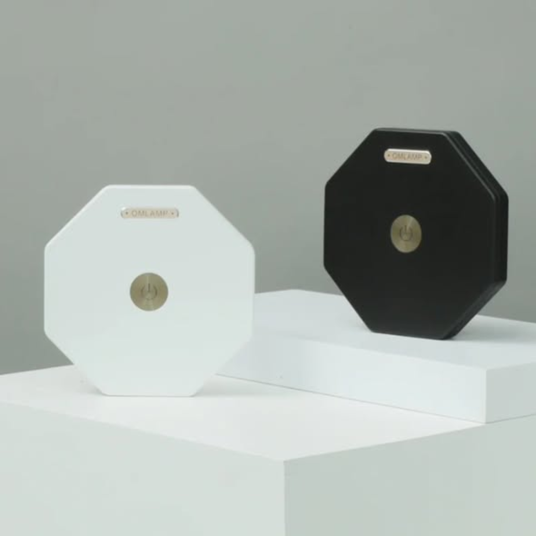 Rotating foldable lamp decor