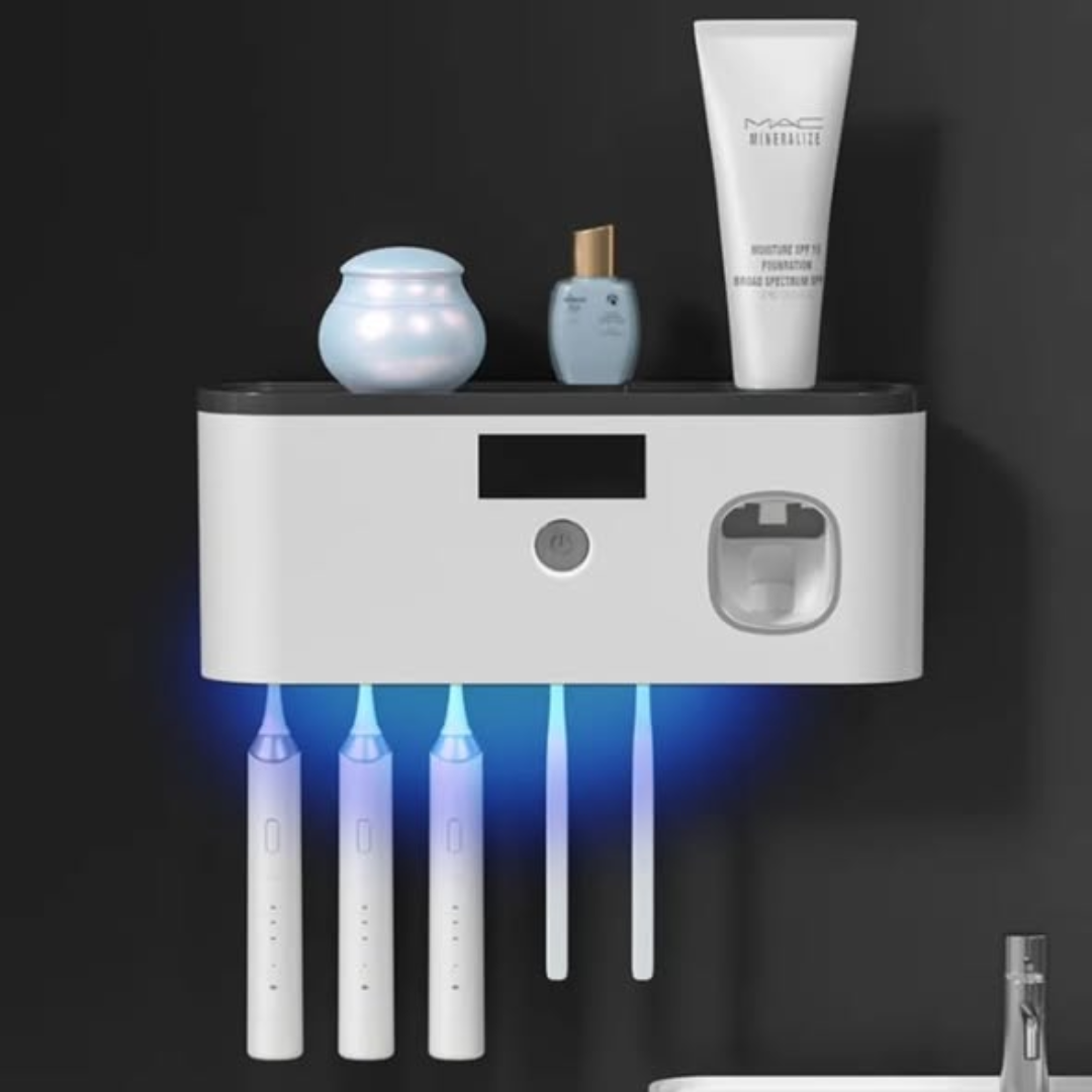 Electri toothbrush sterilizerilizar dispenser