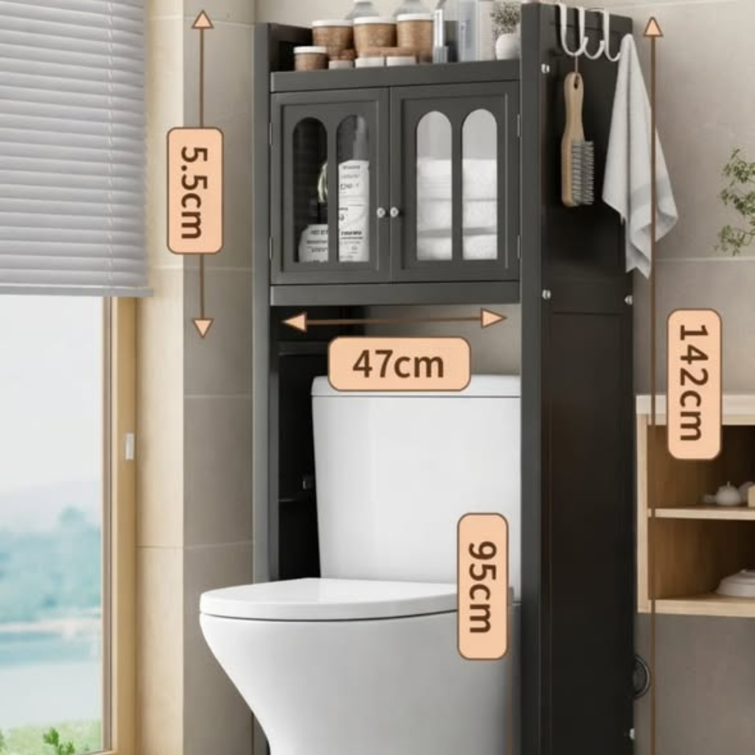 Over-The-Toilet Bathroom Storage Cabinet