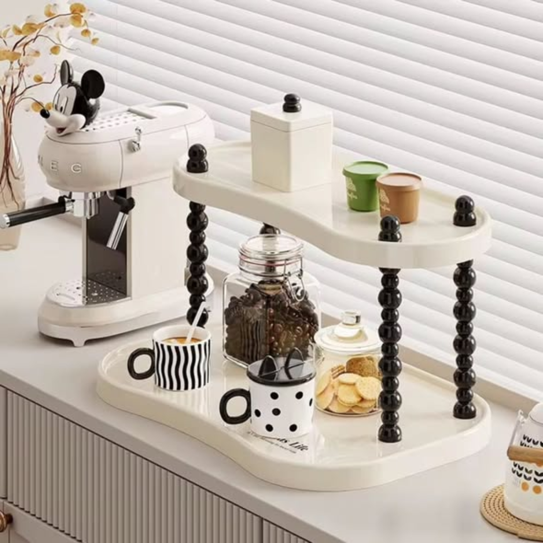 Plastic Double Tier Storage Rack