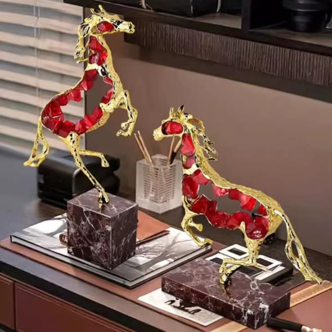 Luxury Modern crystal horse statue