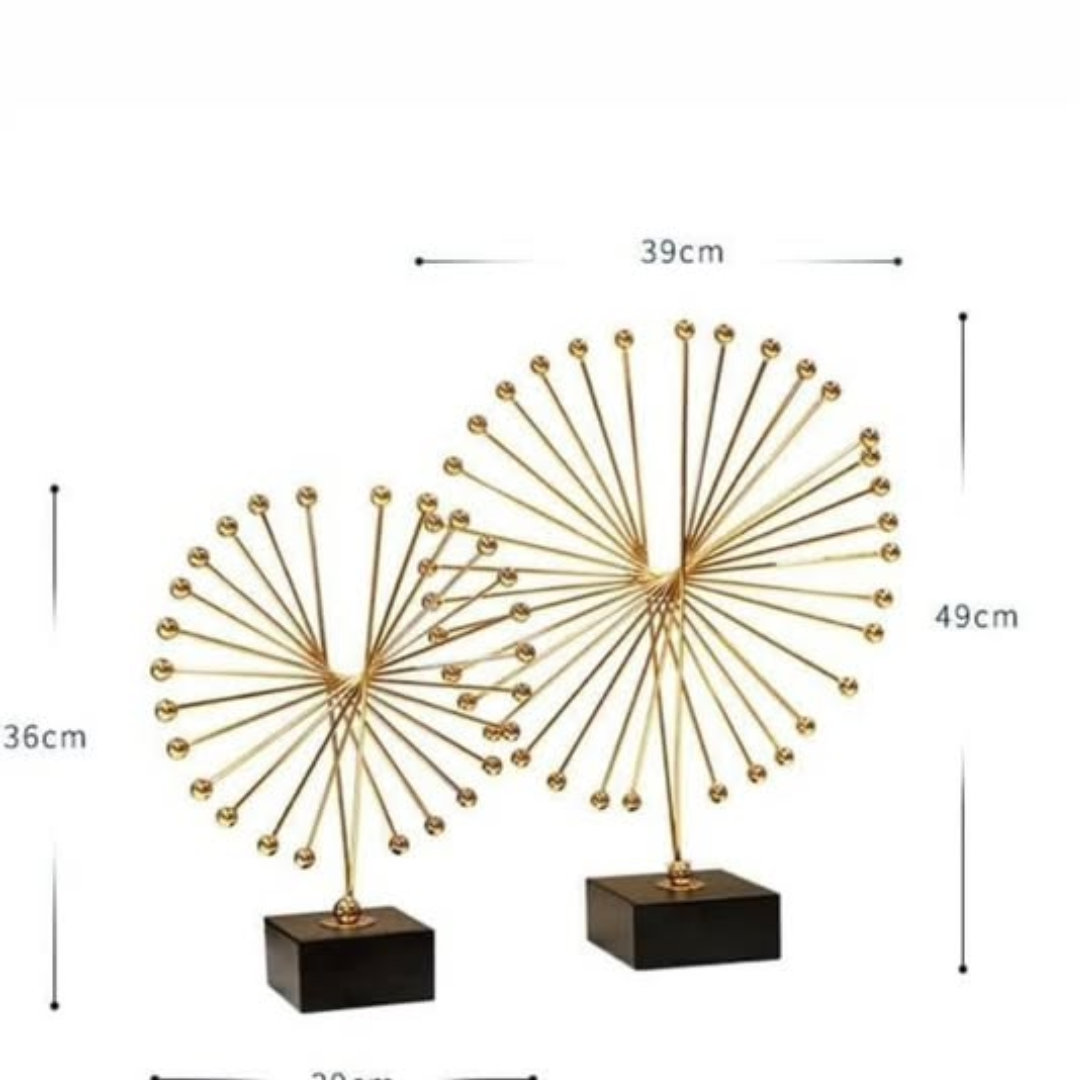 Executive Metal Abstract Spiked Sculpture