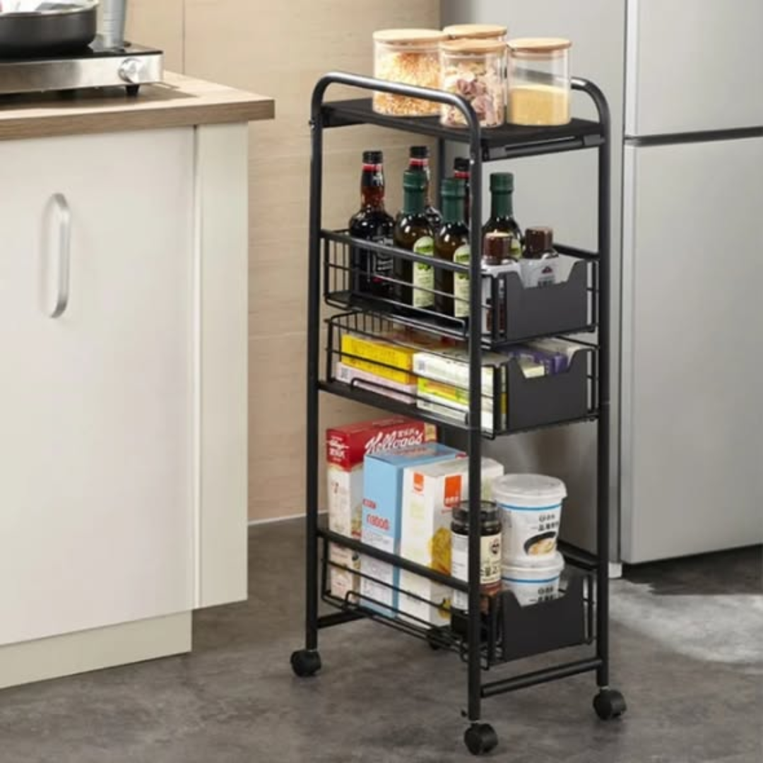 Multifunctional kitchen storage rack