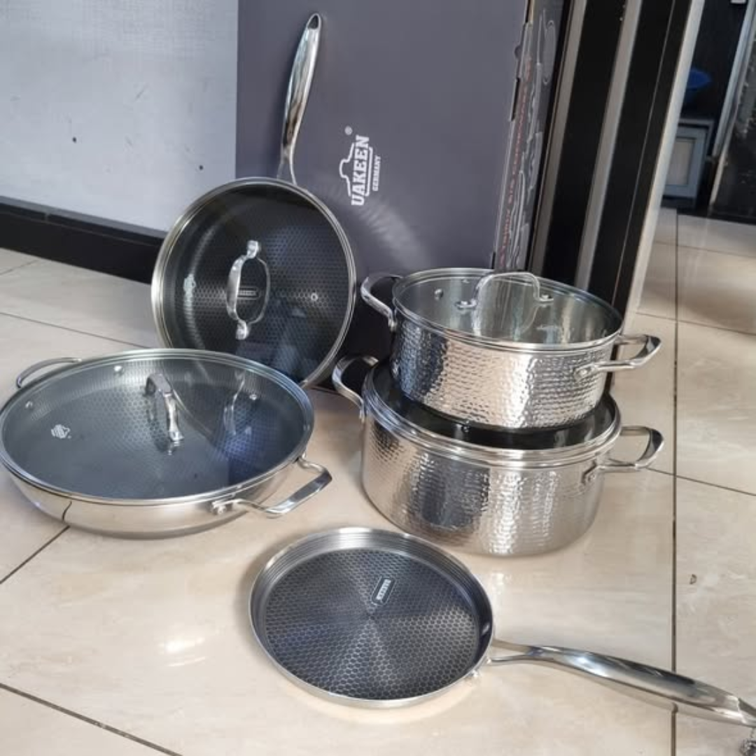 9PCS STAINLESS STEEL COOKWARE SET
