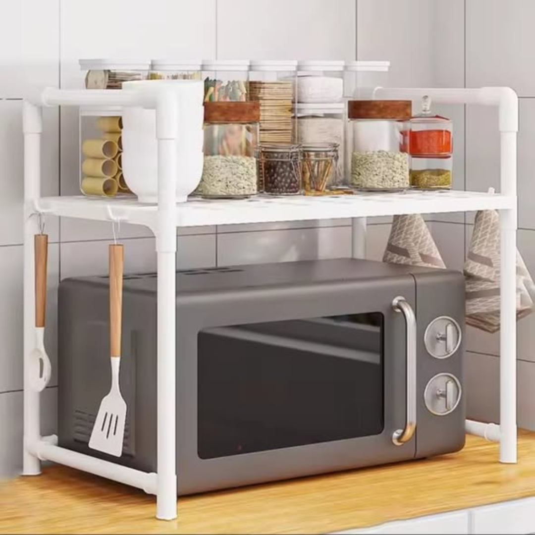 Double layer metallic microwave organizer