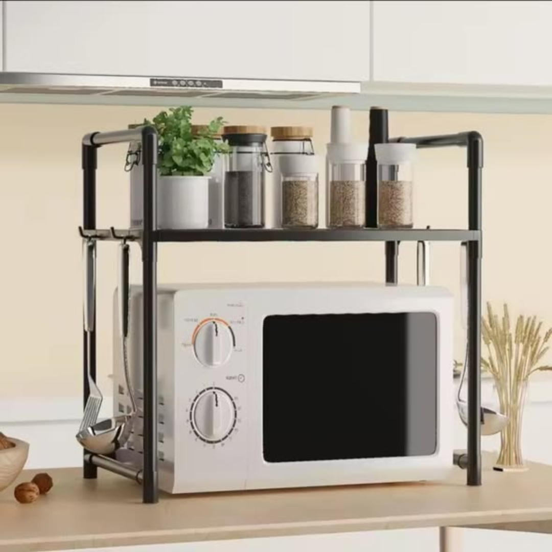 Double layer metallic microwave organizer