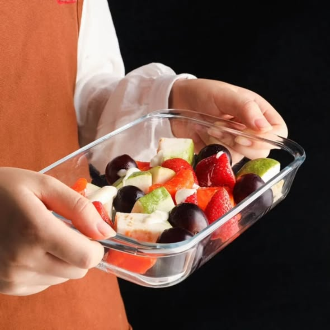Casserole baking storage tin with lid