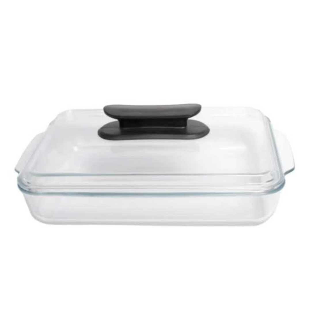 Casserole baking storage tin with lid