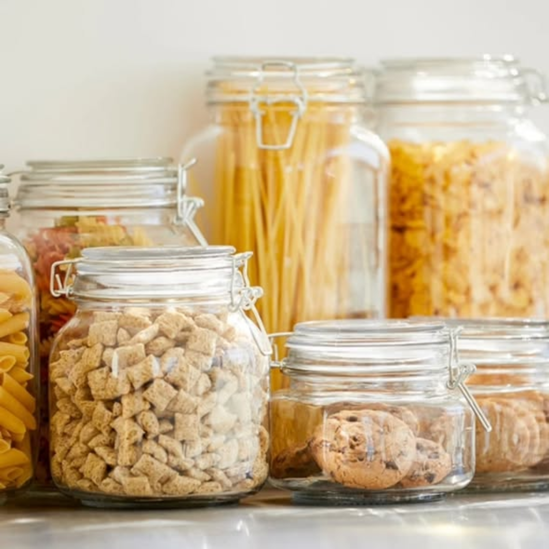 Clip Glass Jar