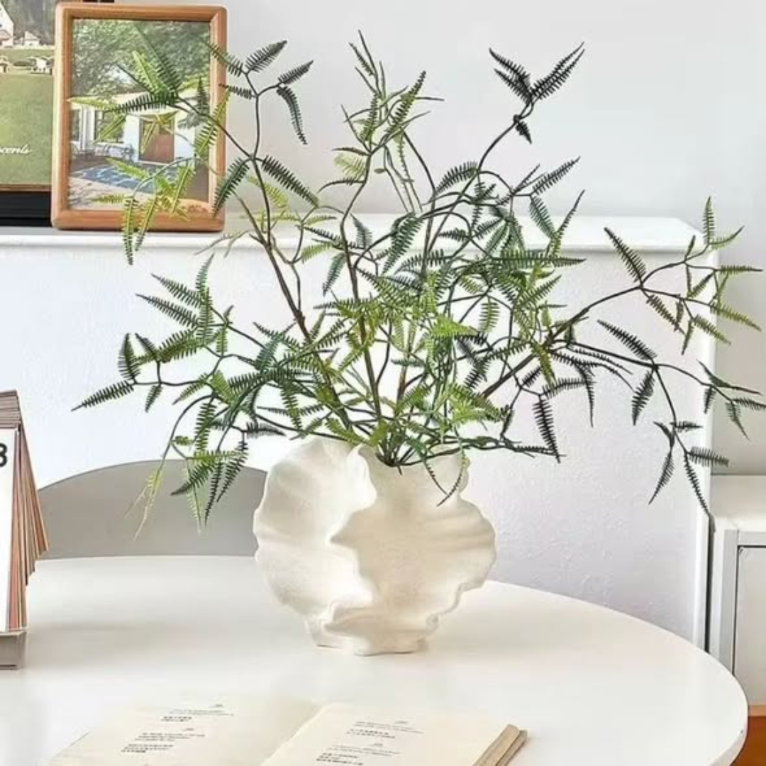 Decorative irregular shaped ceramic vase