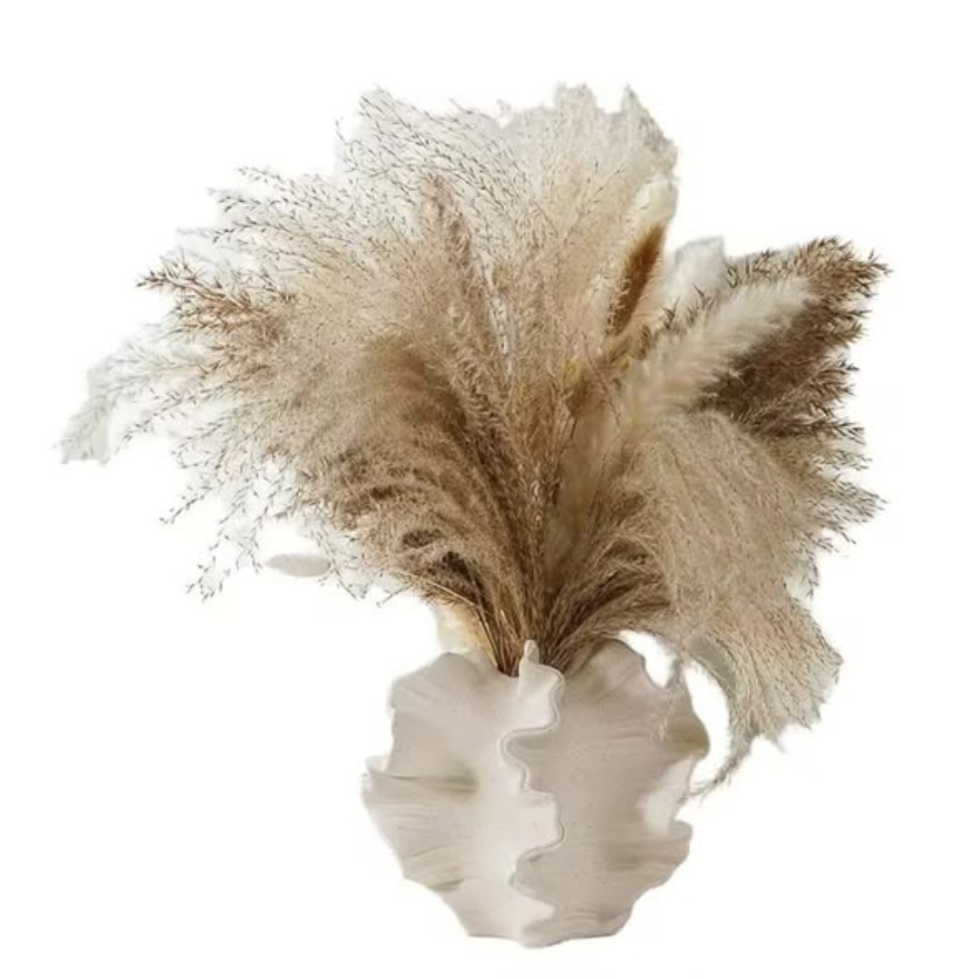 Decorative irregular shaped ceramic vase