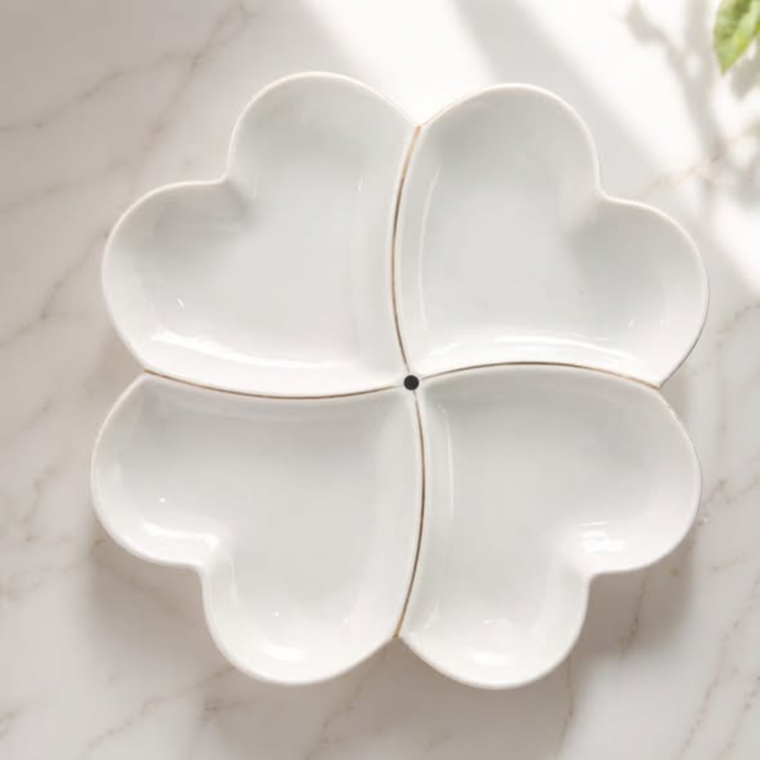 Love Snack Partitioned Serving Tray