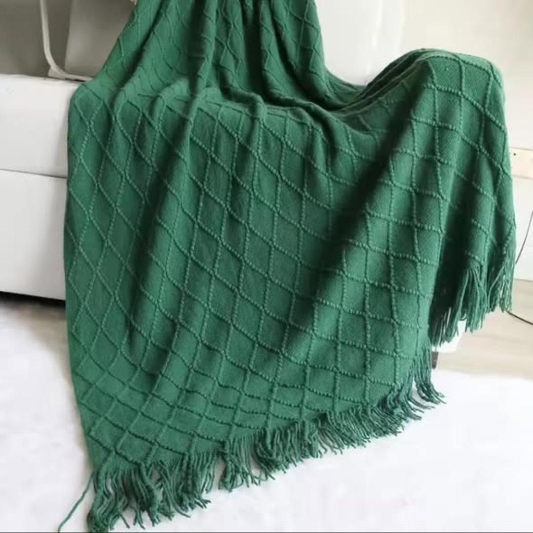 Knitted Throw Blanket
