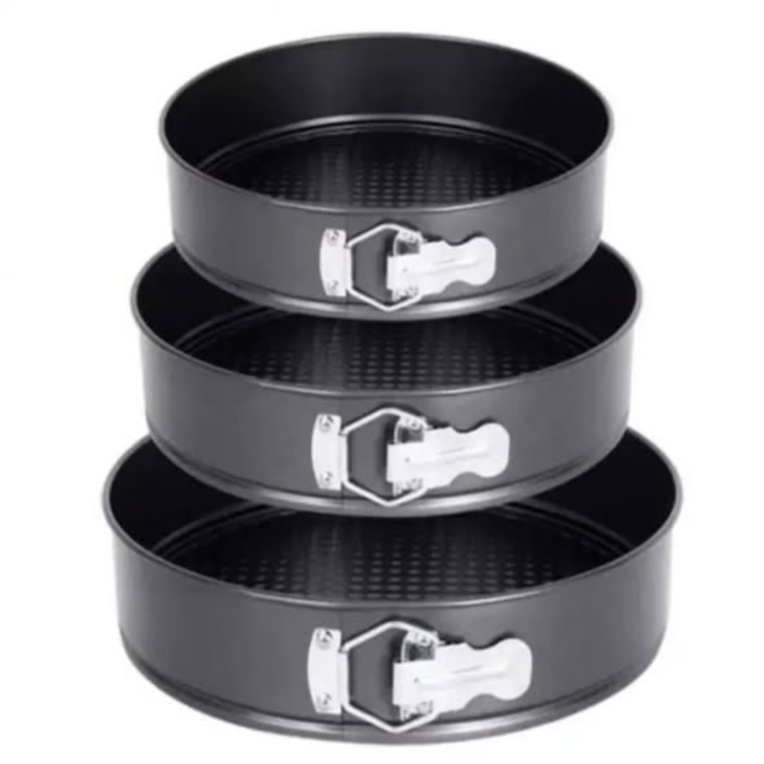 3pcs set baking tins round