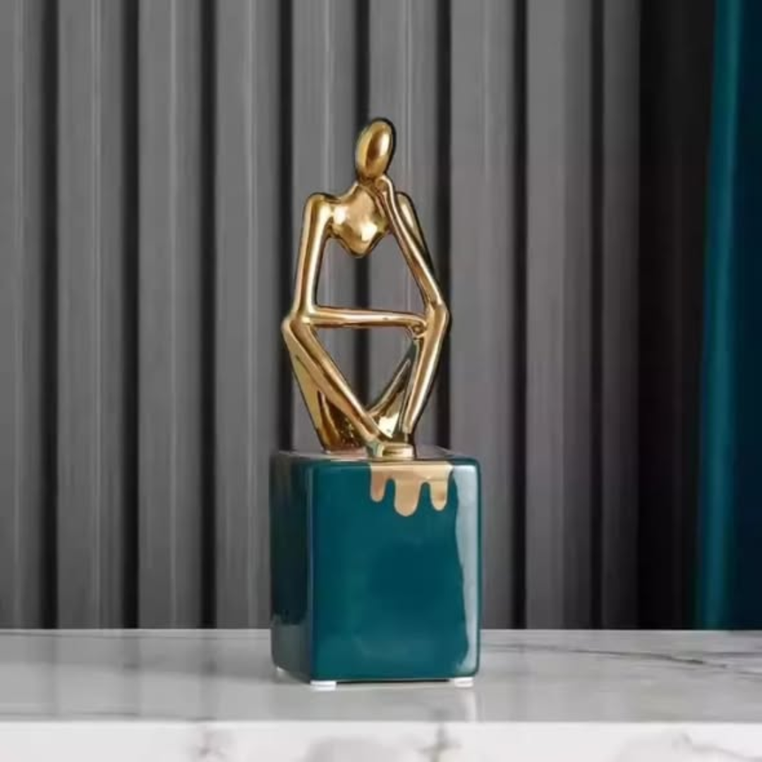 Ceramic thinking sculpture decor