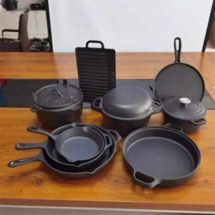 Pre seasoned cast-iron set