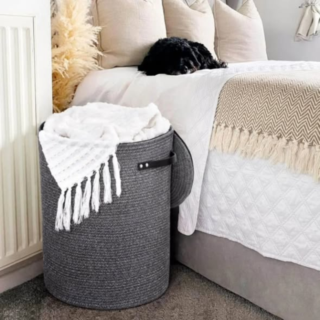 Wooven decorative basket with Lid