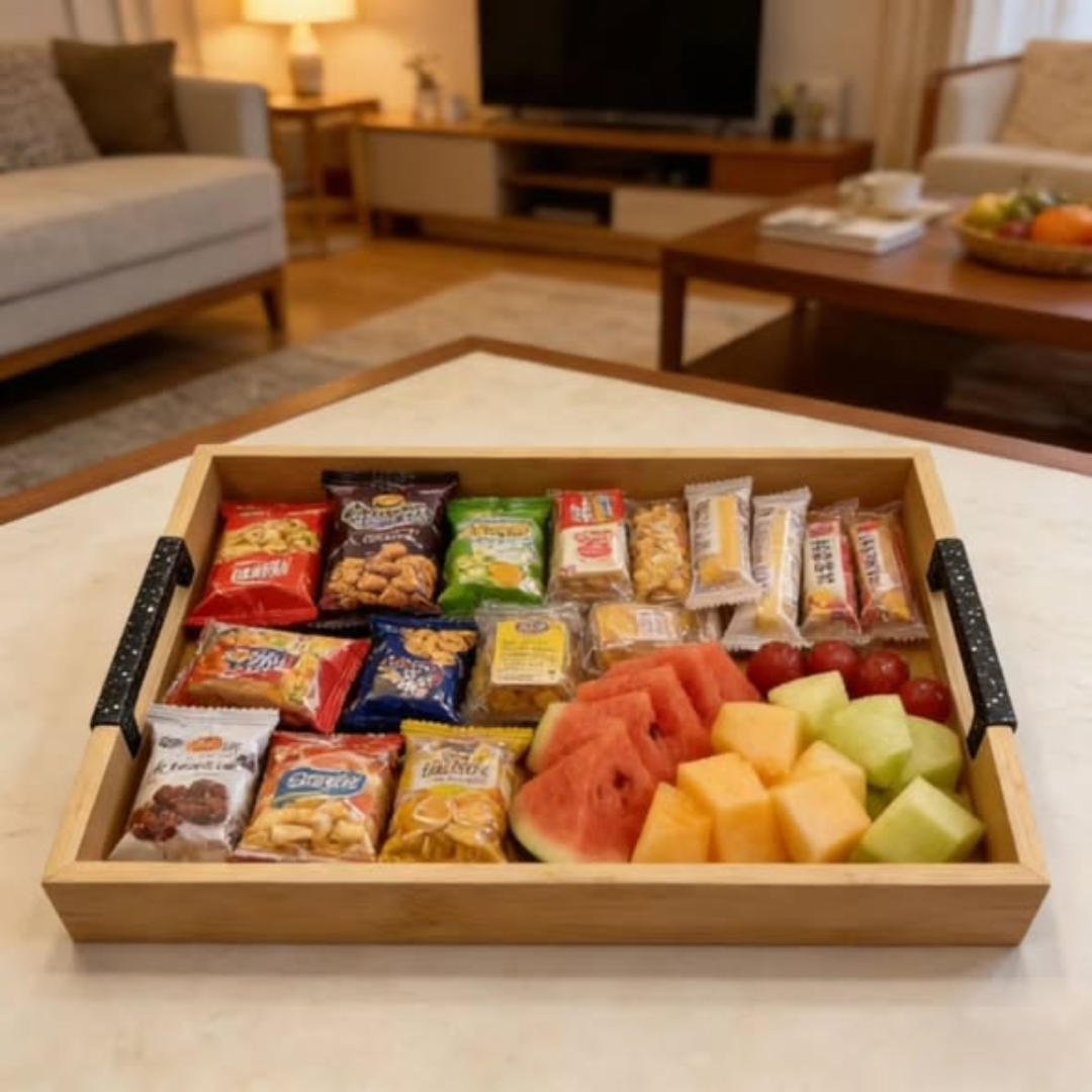 Bamboo Granite Trays