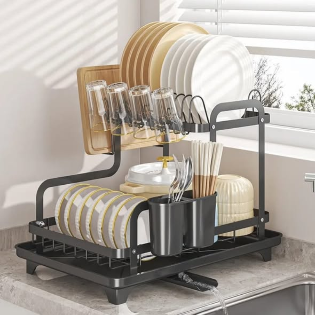 2-Tier Dish Drying Rack