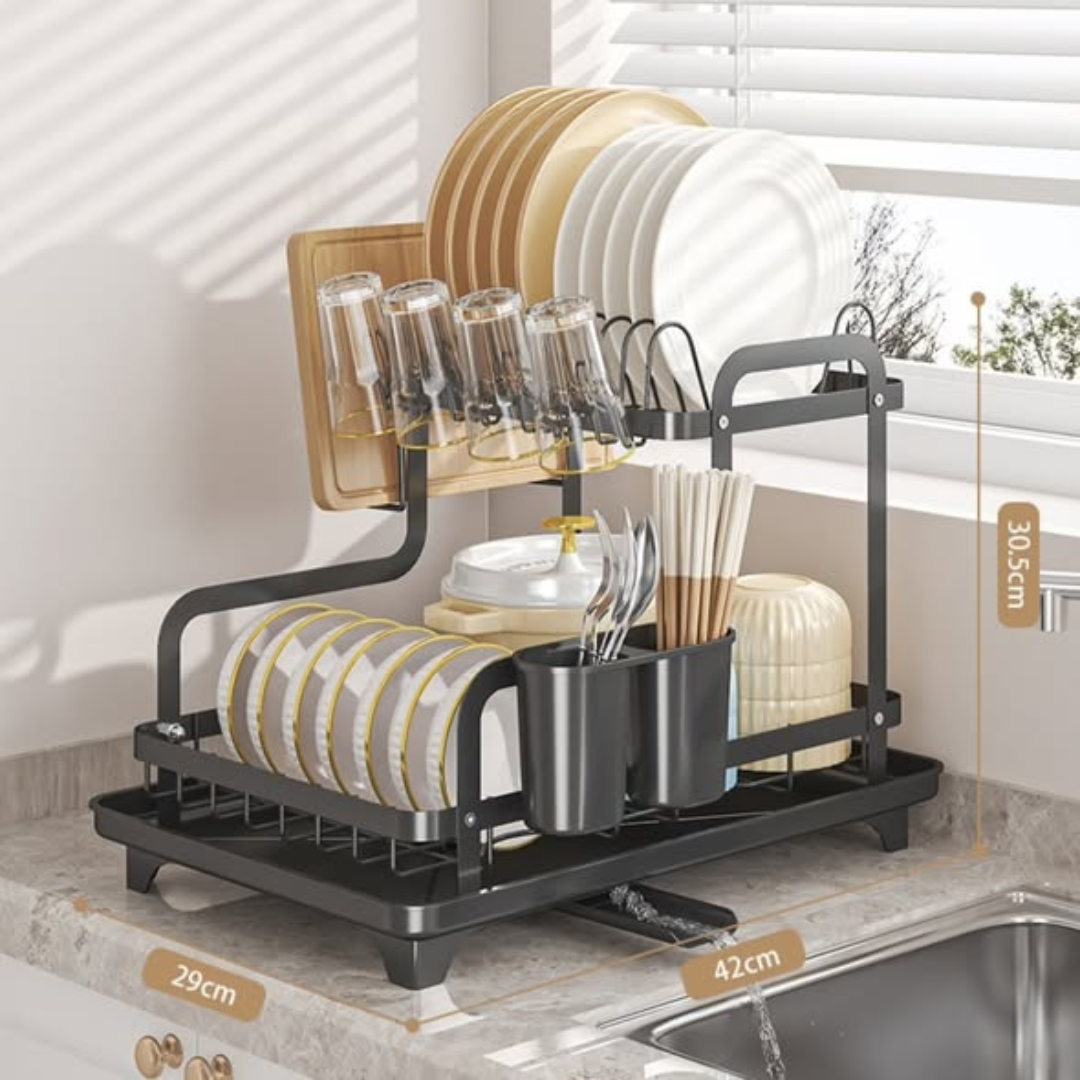 2-Tier Dish Drying Rack
