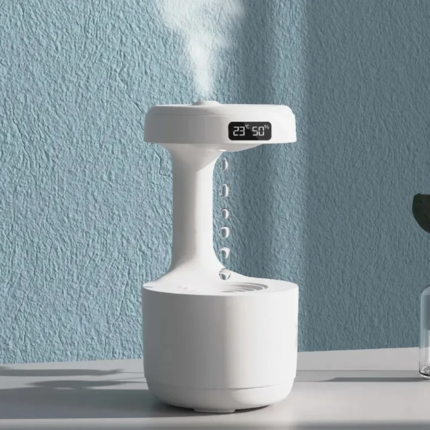 Anti gravity water droplets humidifier