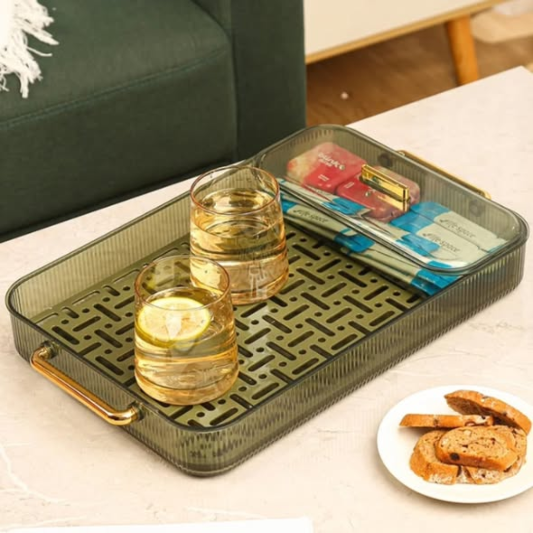 acrylic decor tray/fruit drainer tray