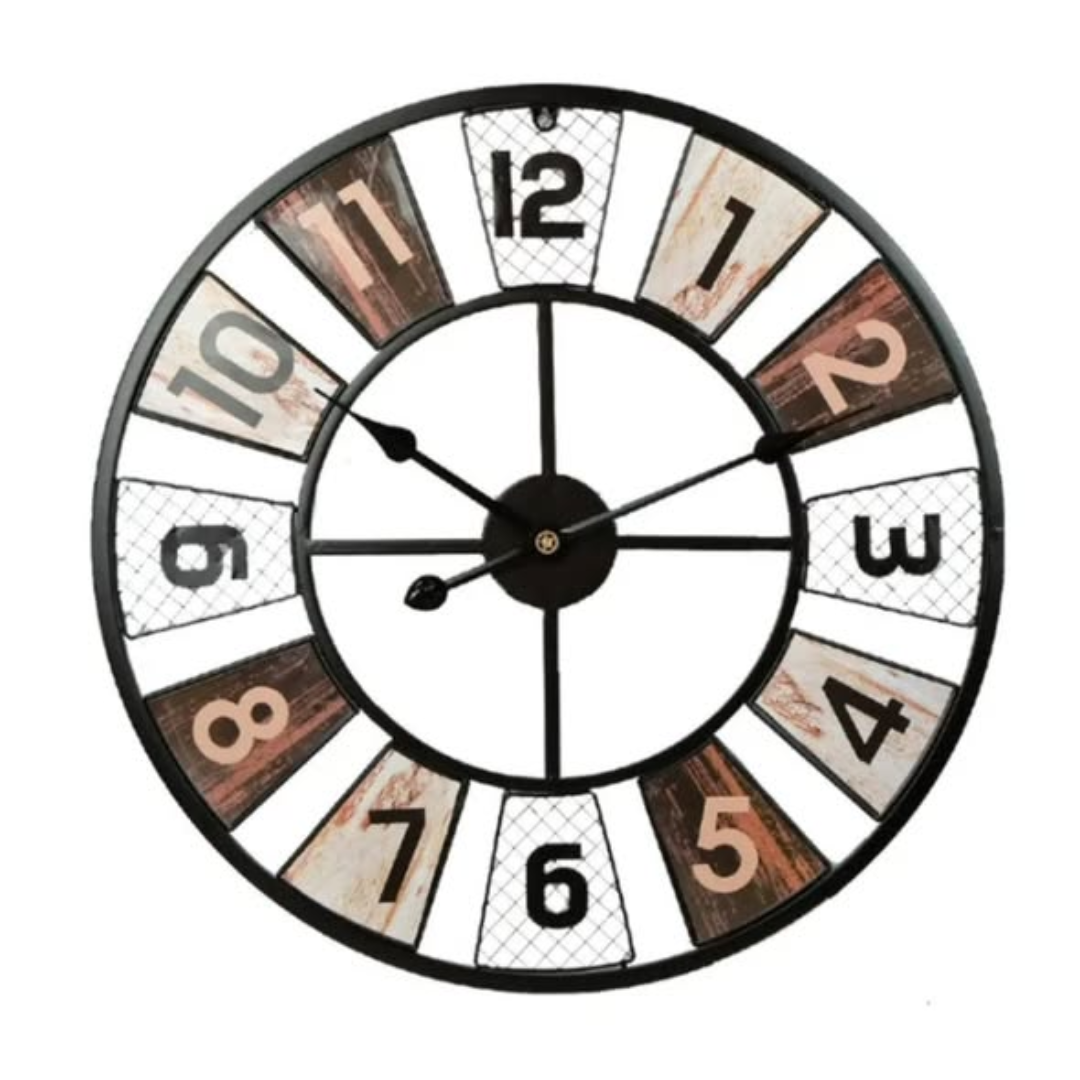 Light Luxury Metal Round Wall Clock