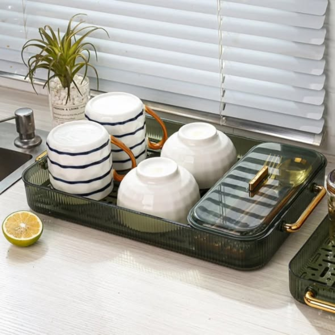 acrylic decor tray/fruit drainer tray