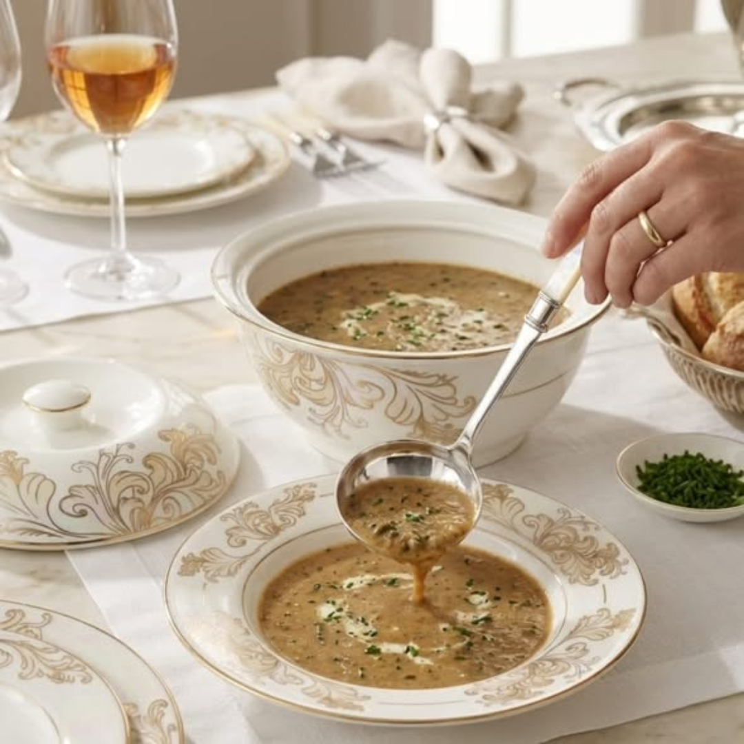 Flower Serving Bowl