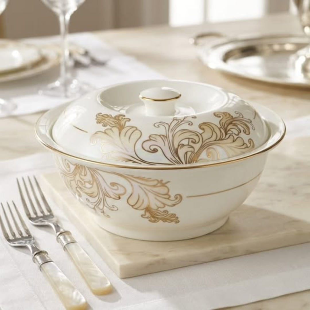 Flower Serving Bowl