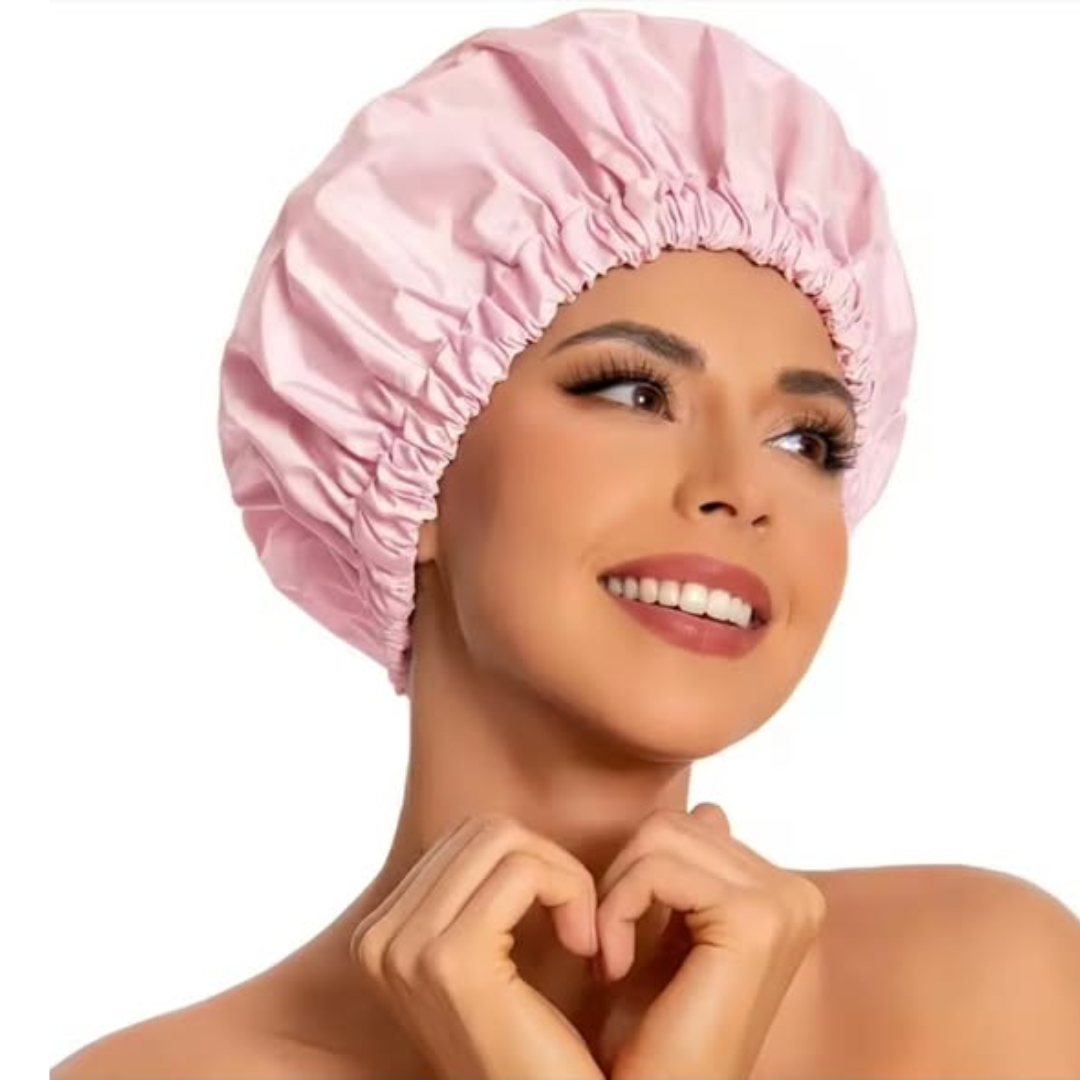 Adjustable sleeping satin hair bonnet