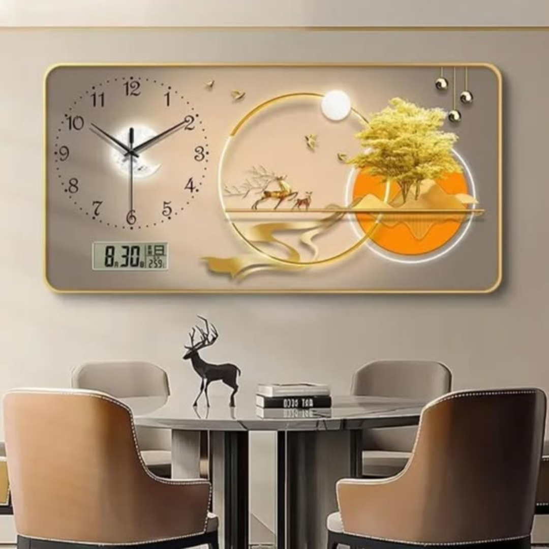 Analog/Digital Wall Clock with Calendar