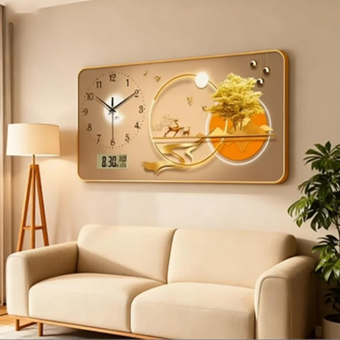 Analog/Digital Wall Clock with Calendar