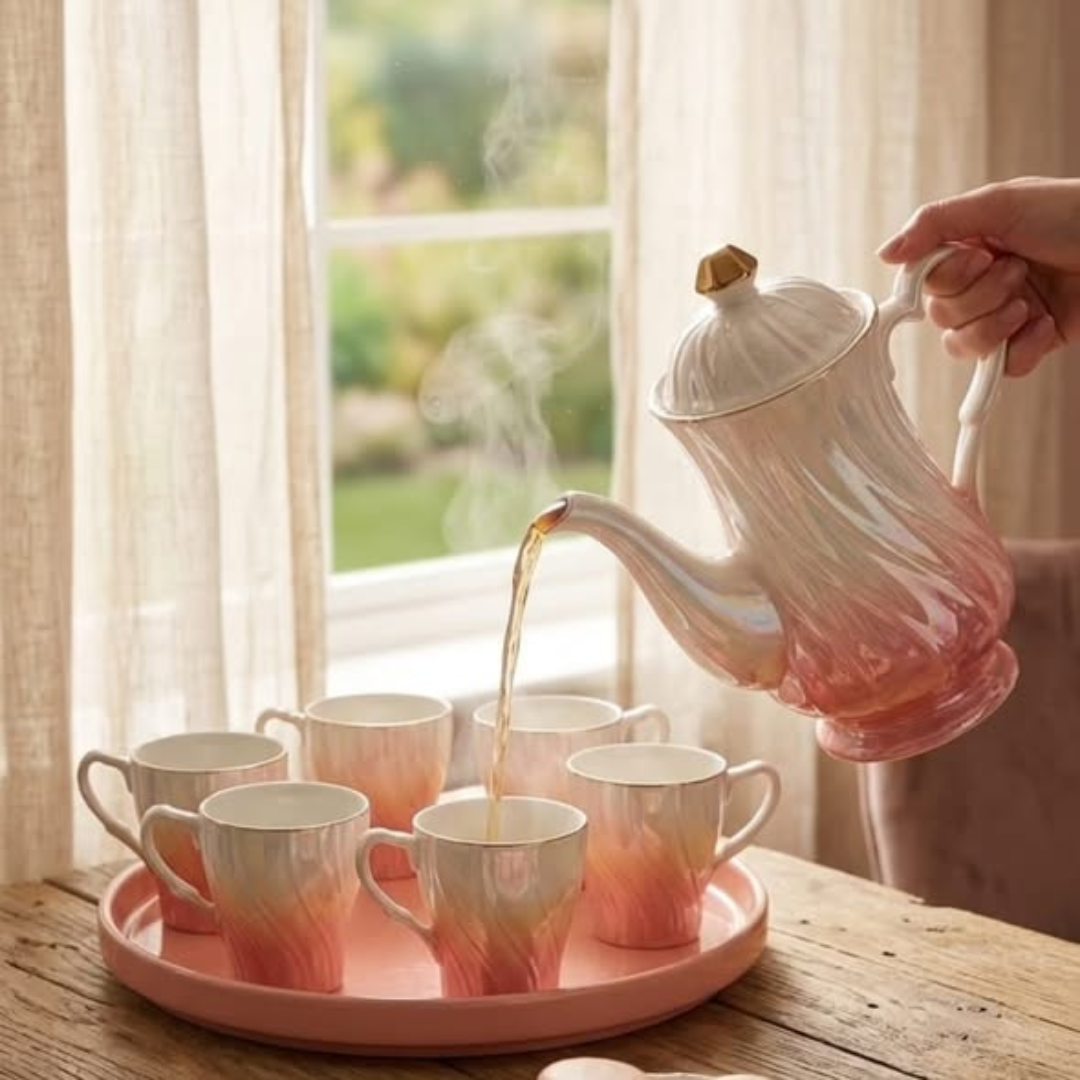 8pc luxury gradient coffee/ tea set