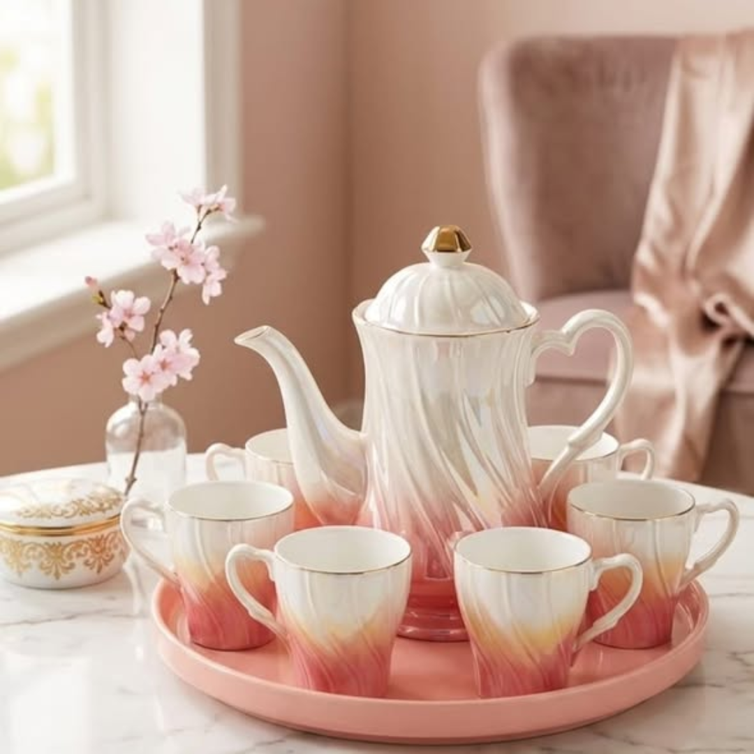 8pc luxury gradient coffee/ tea set