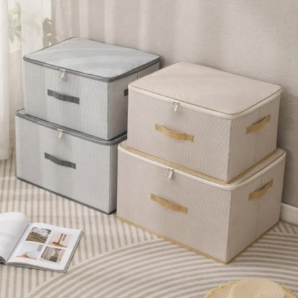 Large Capacity Collapsible Zipper Storage Box