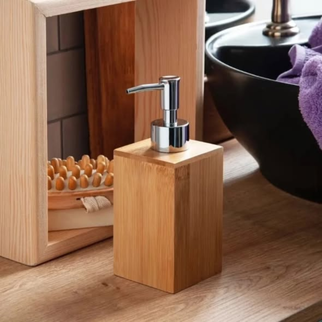 Handmade Bamboo Soap Dispenser