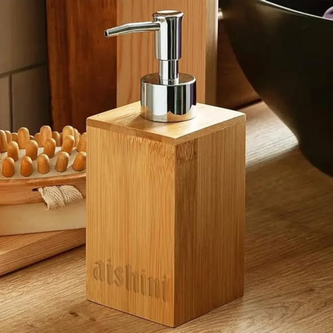 Handmade Bamboo Soap Dispenser