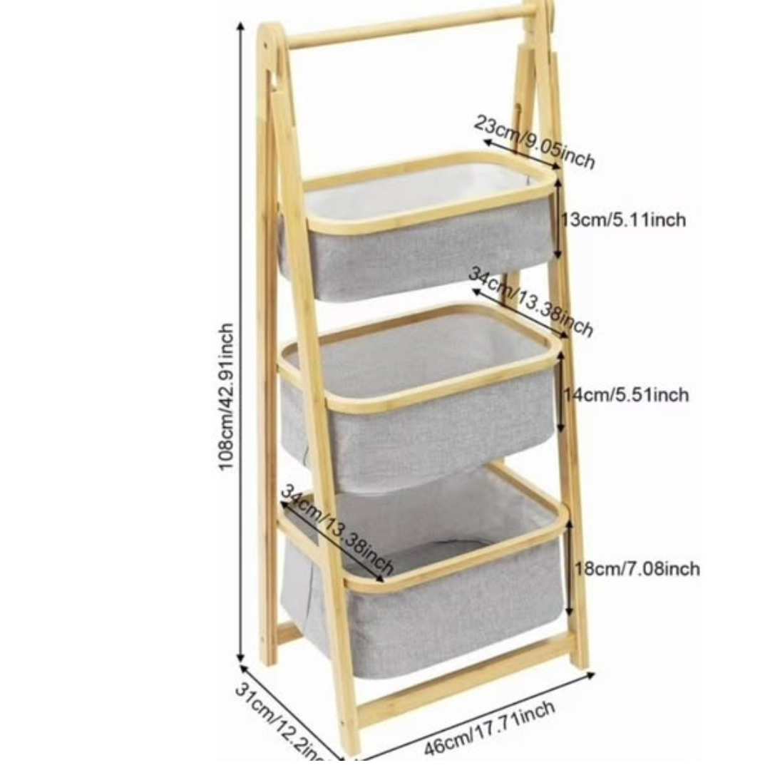 Foldable Bamboo Laundry Hamper