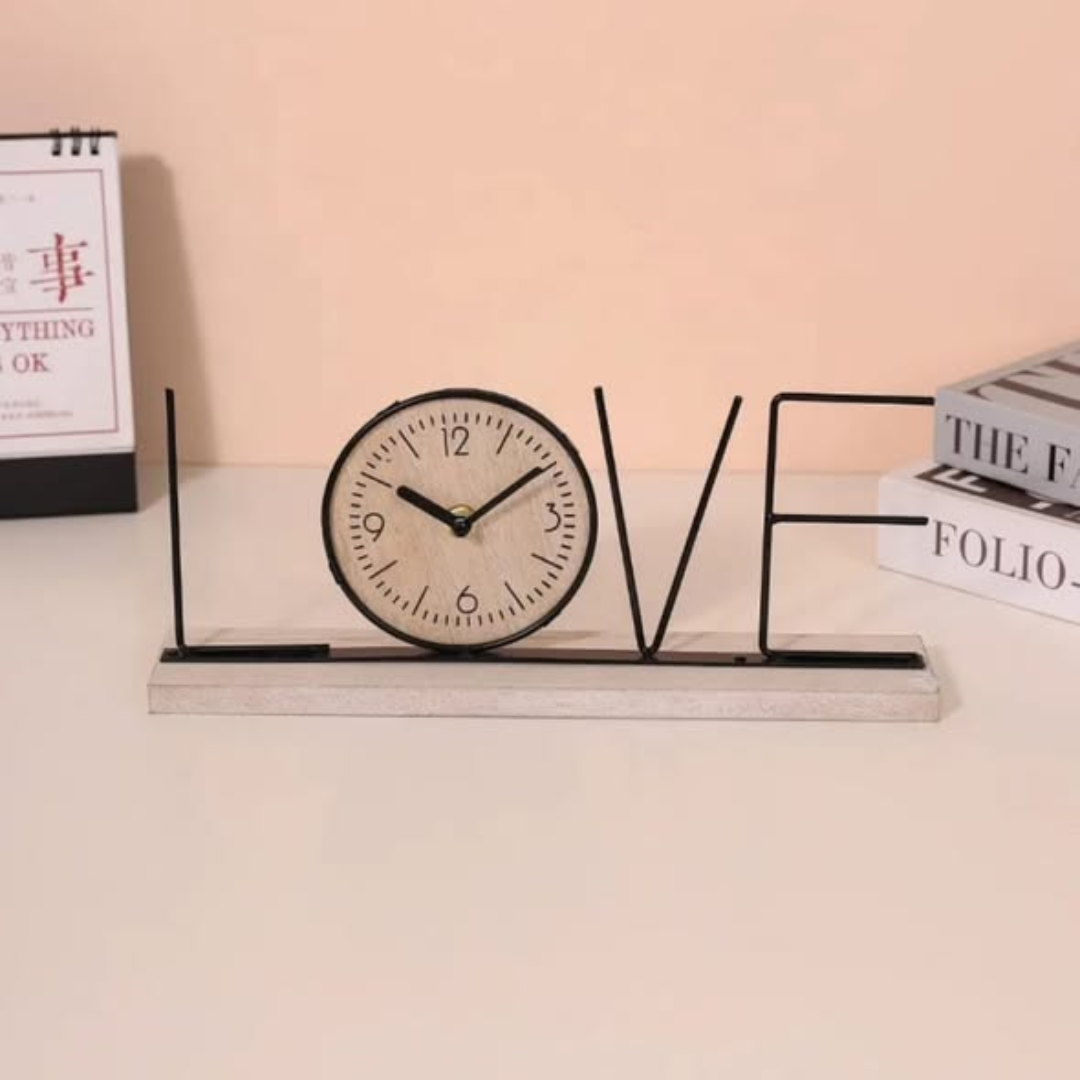 Handmade Creative TV Cabinet Clock Decoration