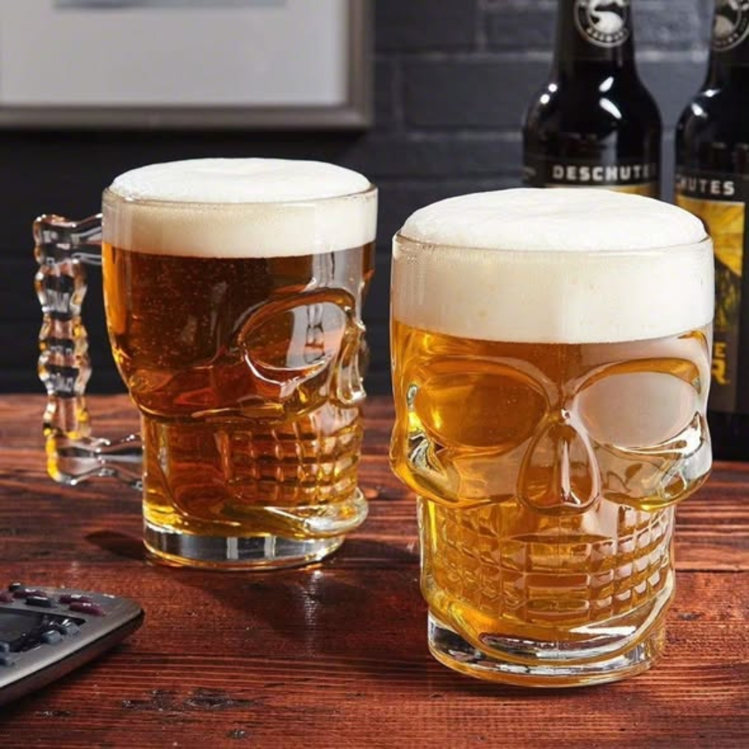 Heavy Duty Skull Glass Mug