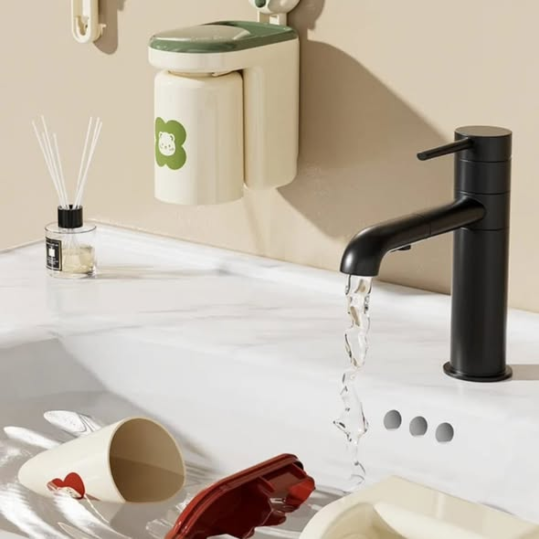 Adhesive Wall Mounted Toothbrush Cup Rack