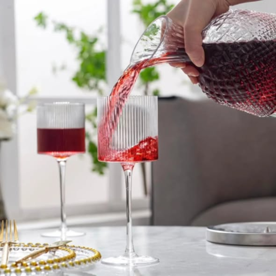 6pcs crystal champagne glass