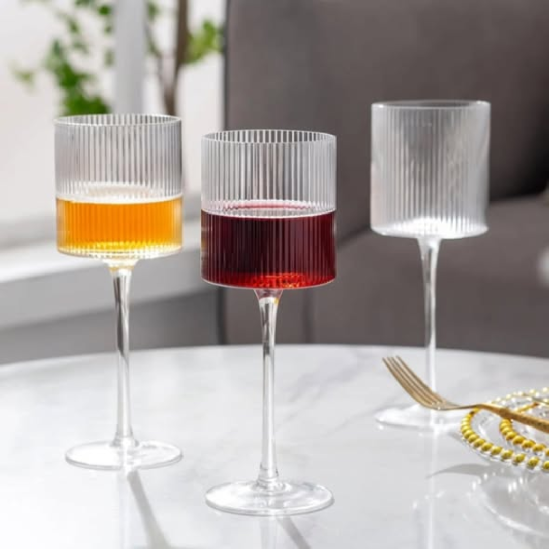 6pcs crystal champagne glass