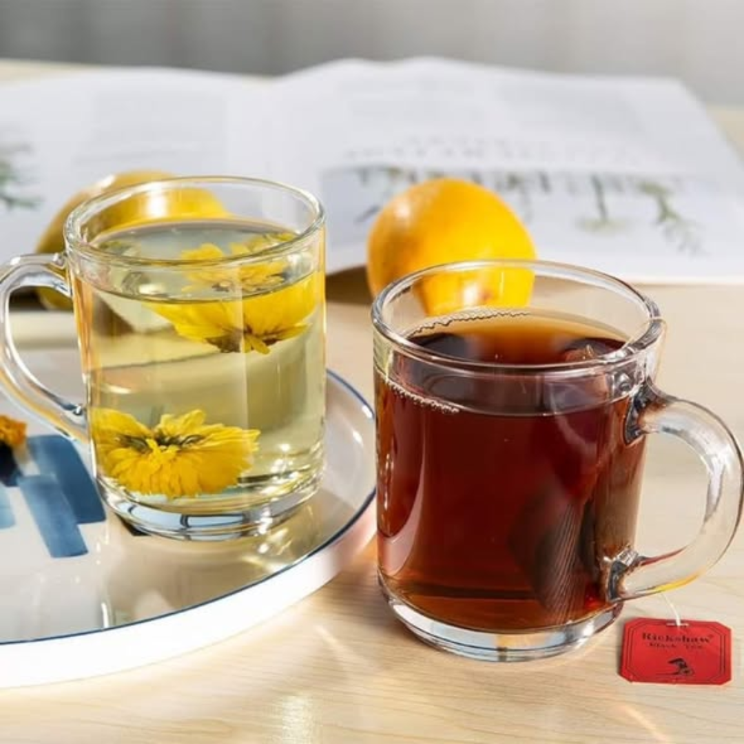 6 pcs Glass Tea Cup